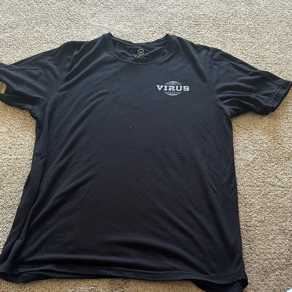 Virus Men's Classic Black Tee size M